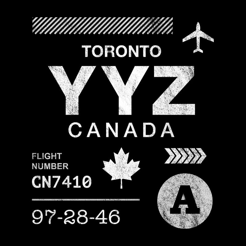 Étiquette de l’aéroport de Toronto