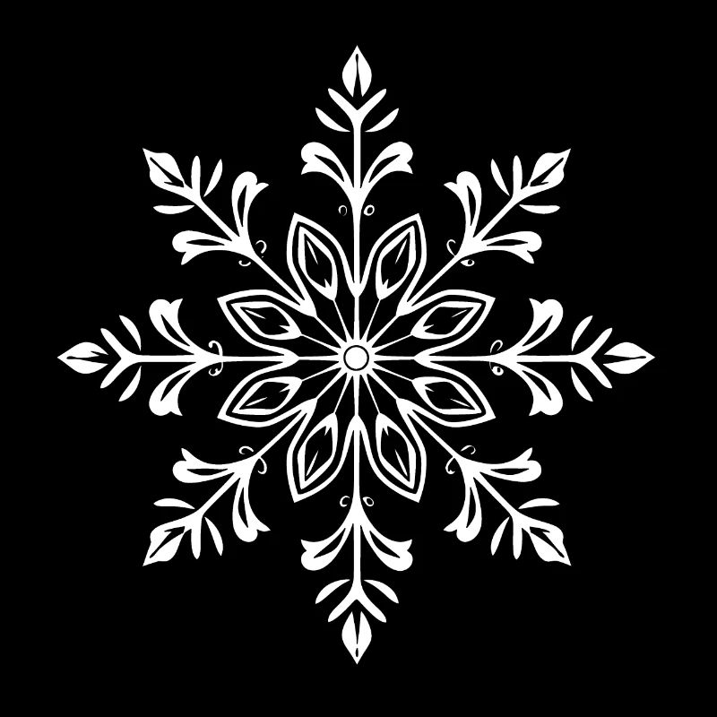Flocon de neige blanc