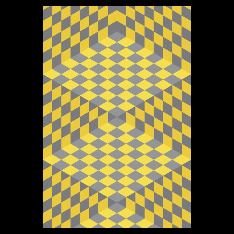 3D Chess Optical Illusion