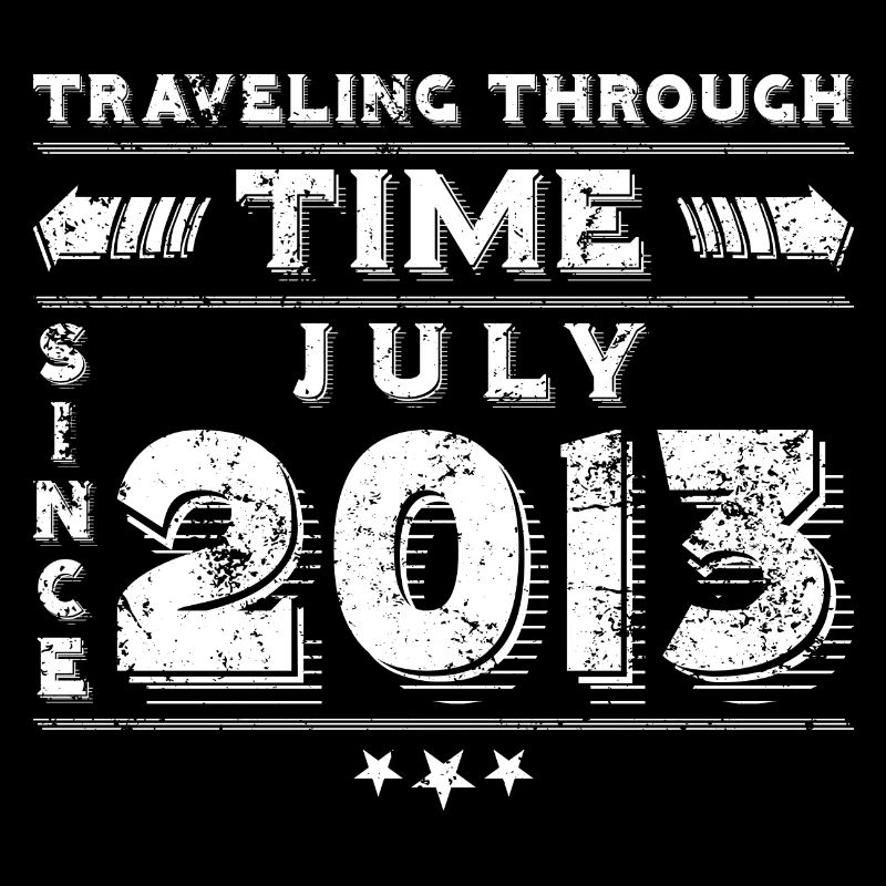 Vintage Zeitreise Geburtstags Design Juli 2013