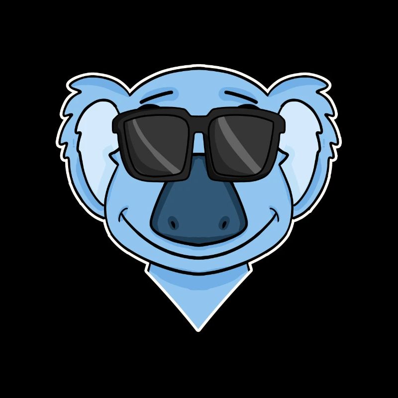 Koala with glasses