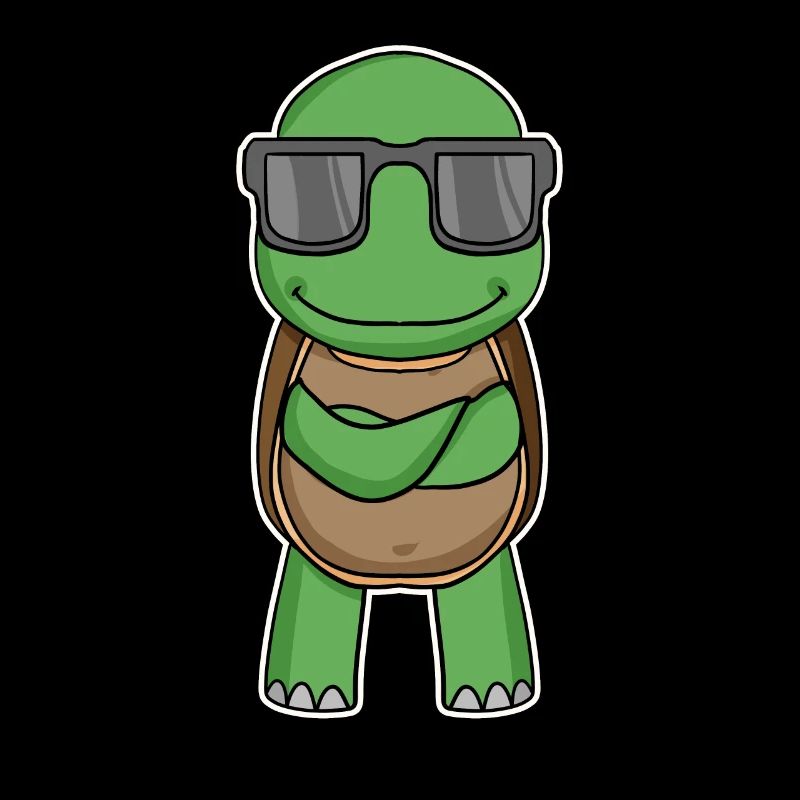 Turtle with glasses