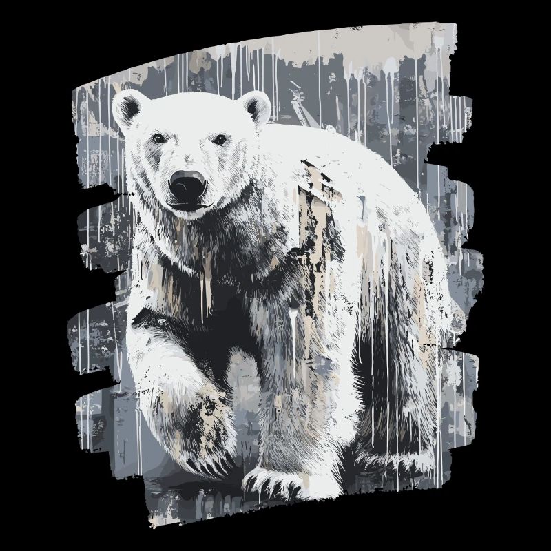 Eisbär Graffiti Sprayer