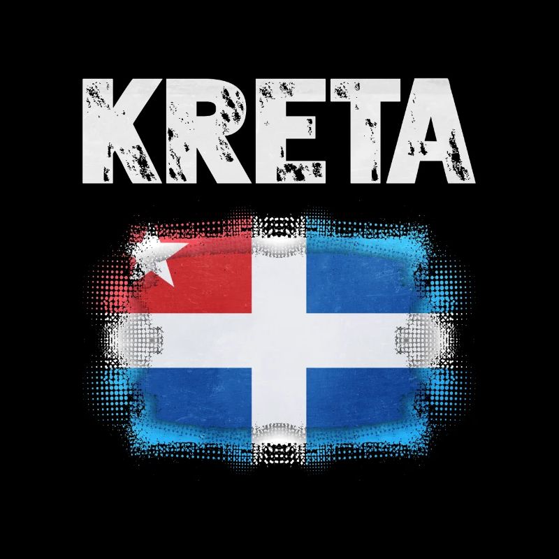 Motif du drapeau de la Crète avec effet aquarelle