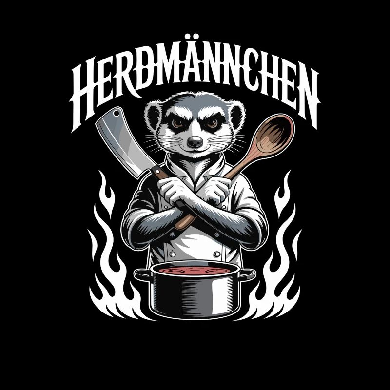 Herdmannchen Kochen Lustiger Koch Herdmannchen