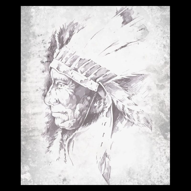 Native Grey Feather Chief
