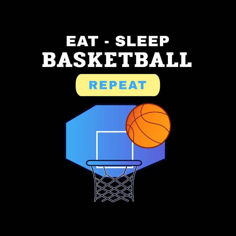 Manger, Dormir, Basketball, Répéter le design