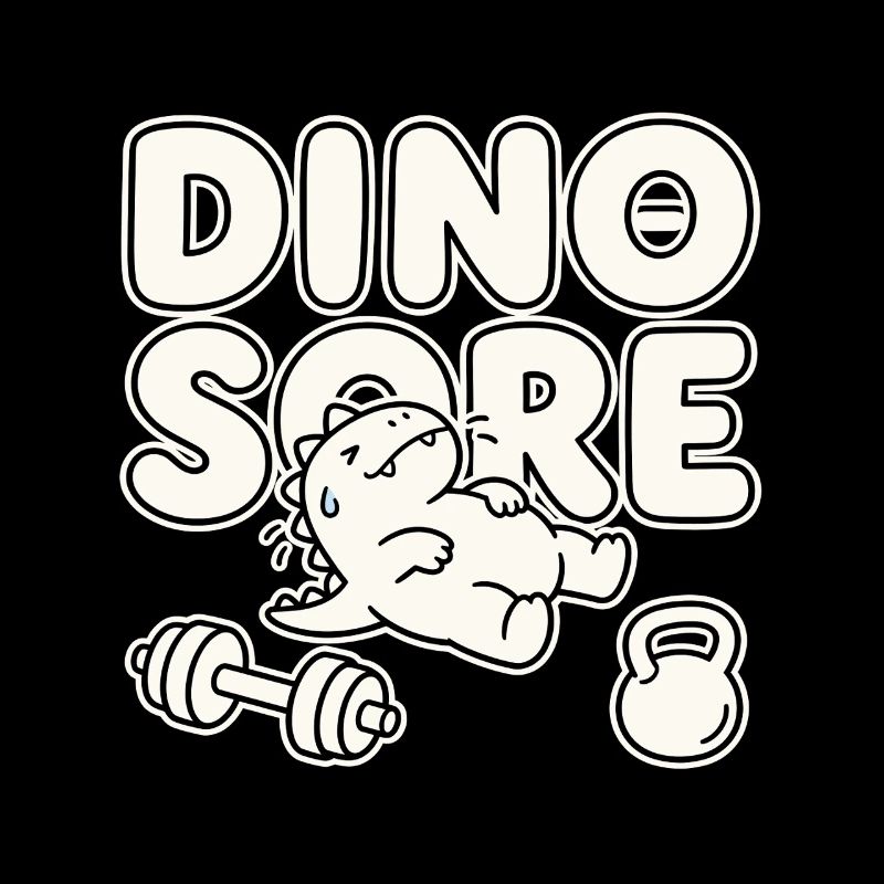 Dino Sore Funny Gym Workout Pun