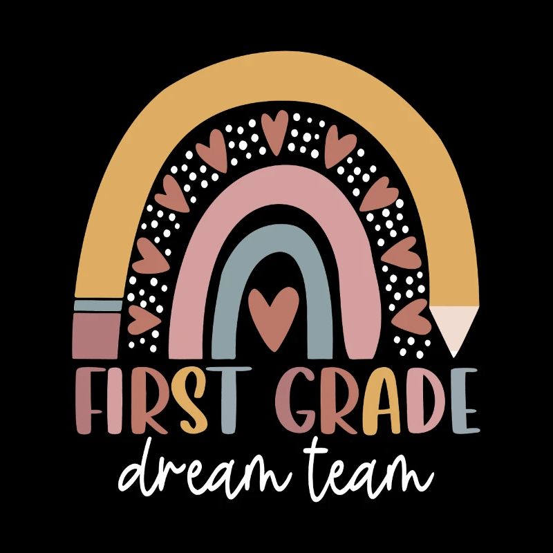 First Grade Dream Team Rainbow