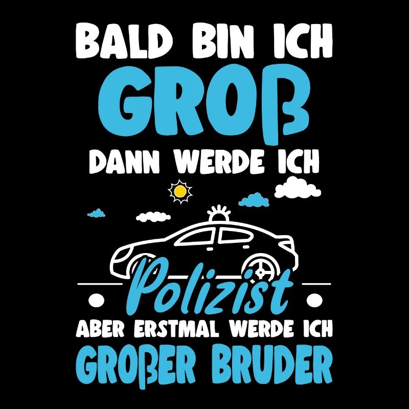 Nachwuchs Verkünden Werde Großer Bruder Polizei