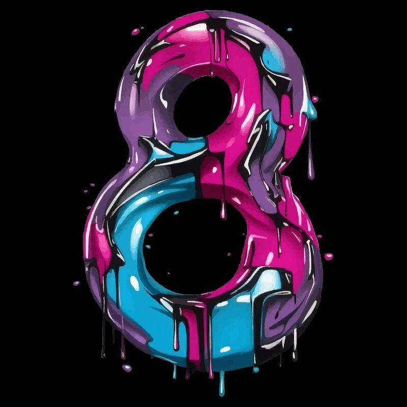 NR. 8 NUMMER 8 COOL 8. GEBURTSTAG