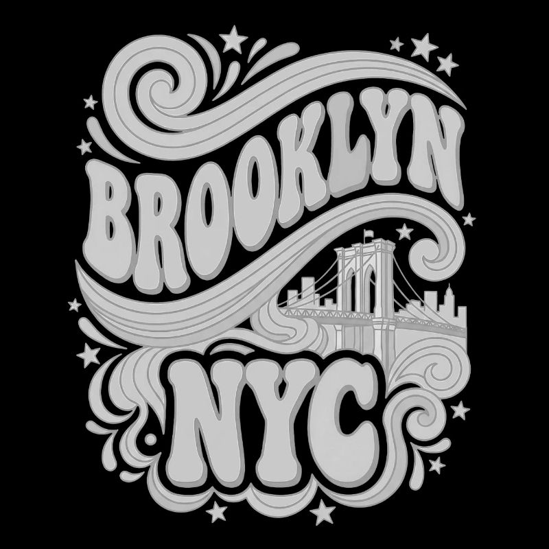 Brooklyn NYC - Retro 70s Bridge Grey