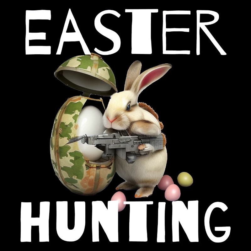 Happy Easter, Funny Easter Rabbit, Easter Hunting