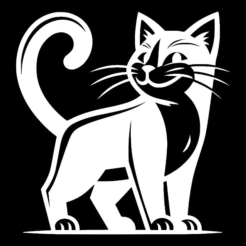 Schlaue Katze mit Klugscheißer Blick