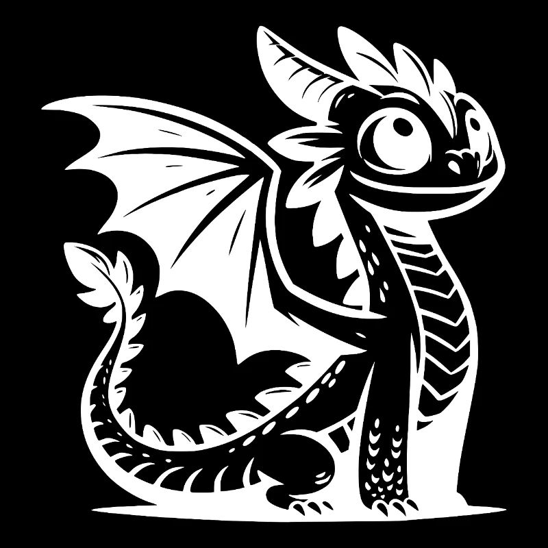 Imaginative dragon with magical charisma