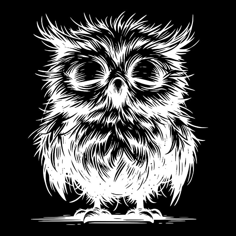 Morgenmuffel Eule - Bin ich wach? – Keine Ahnung
