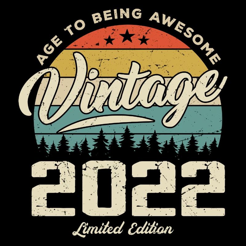 Vintage-Jubiläumsgeschenk im Retro-Stil 2022