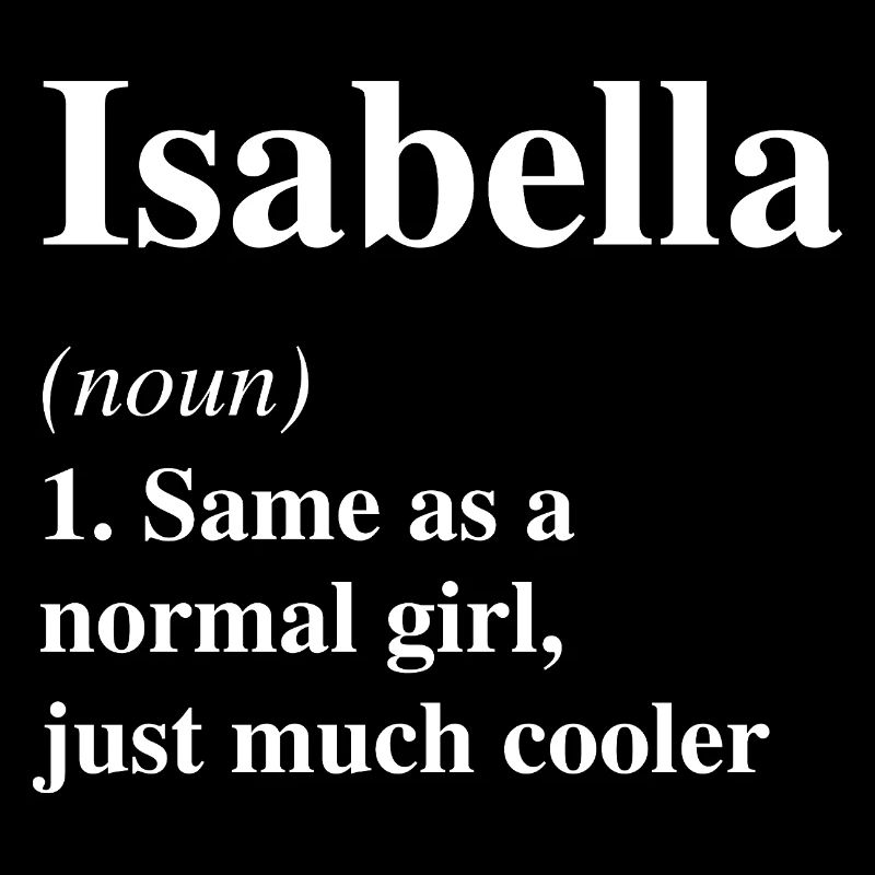 Isabella Definition Cooler Name Spruch Geschenk