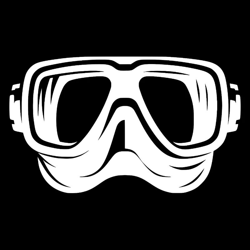 Style de logo de lunettes de plongée simples