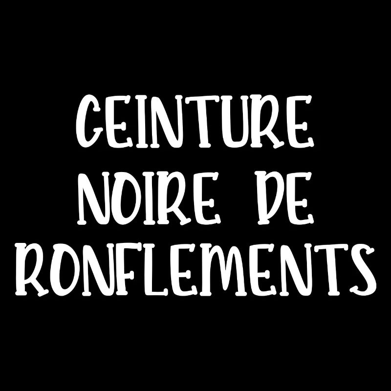 ceinture noire de ronflements