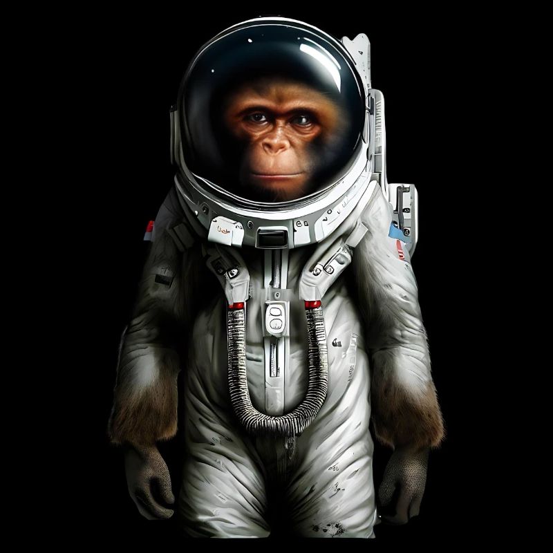 Weltraum Astronaut Affe