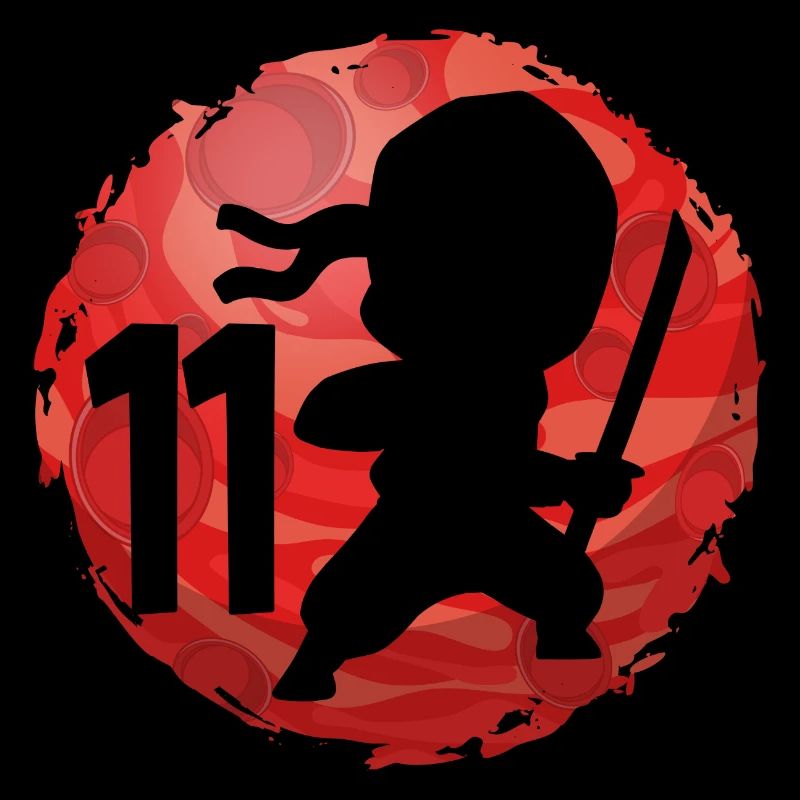 Ninja 11th Birthday Boy 11 Years Old Kids