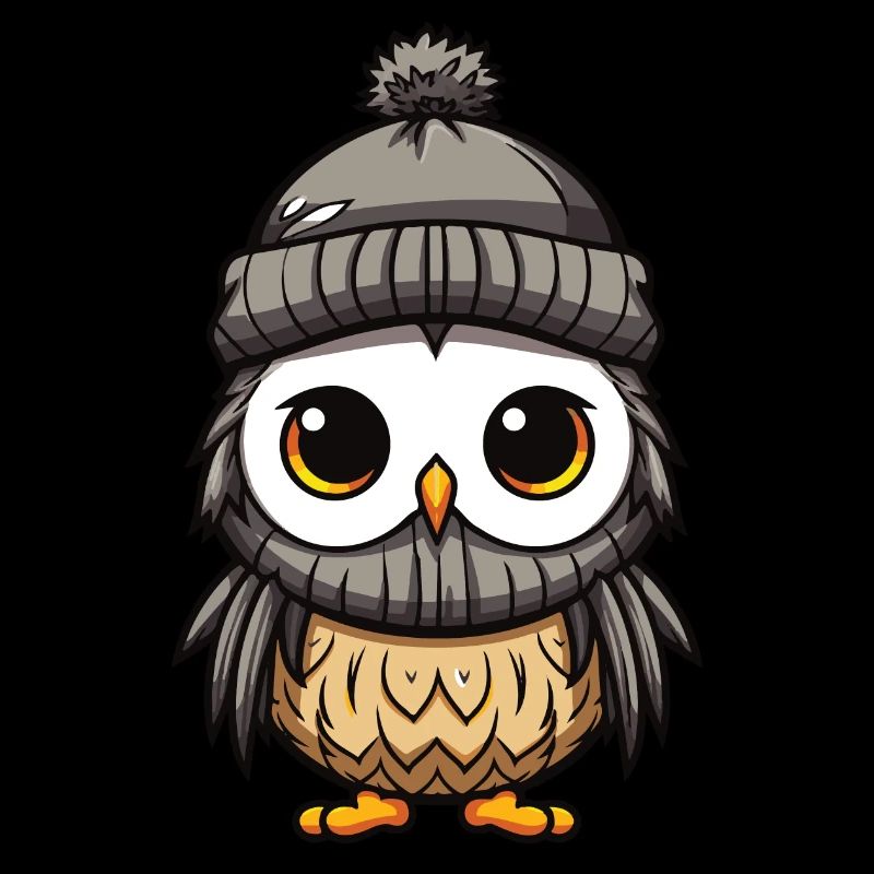 Owl Winter Comic