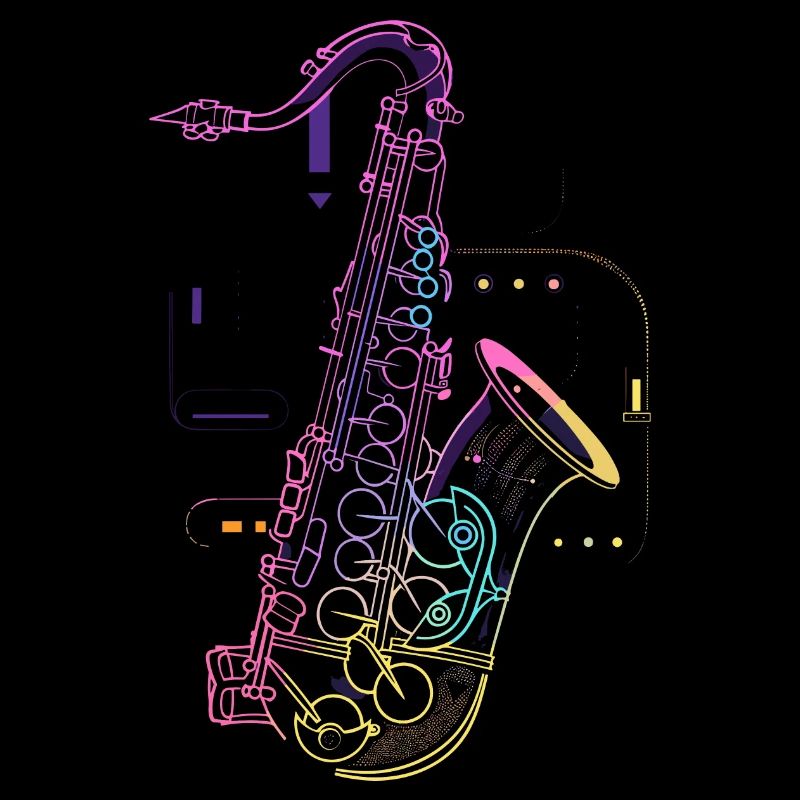 Dessin de saxophone