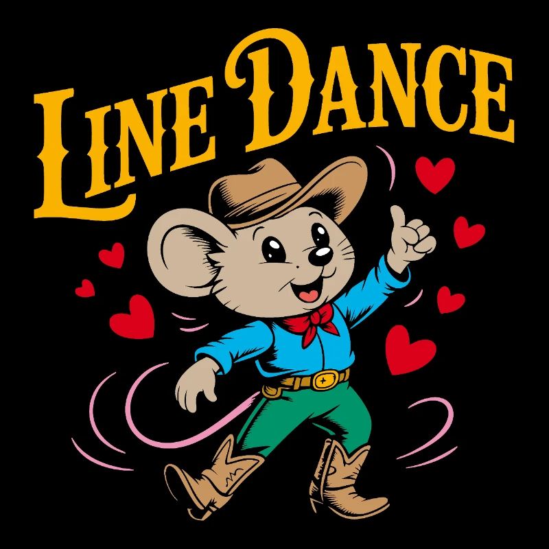 Line Dance Mouse Funny Mouse Dancing Line Dance