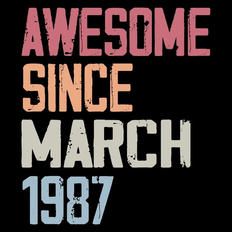 1987 Mars Naissance Anniversaire Mars 1987 Cadeau