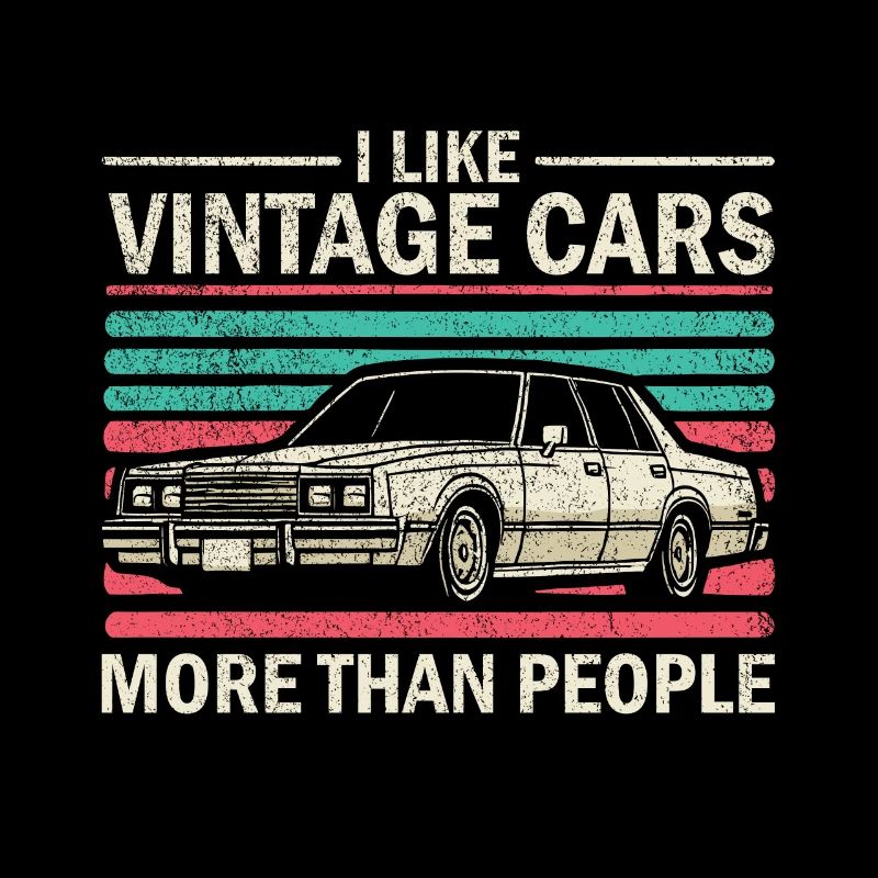 Ich mag Oldtimer mehr als Menschen Lustiger Oldtimer