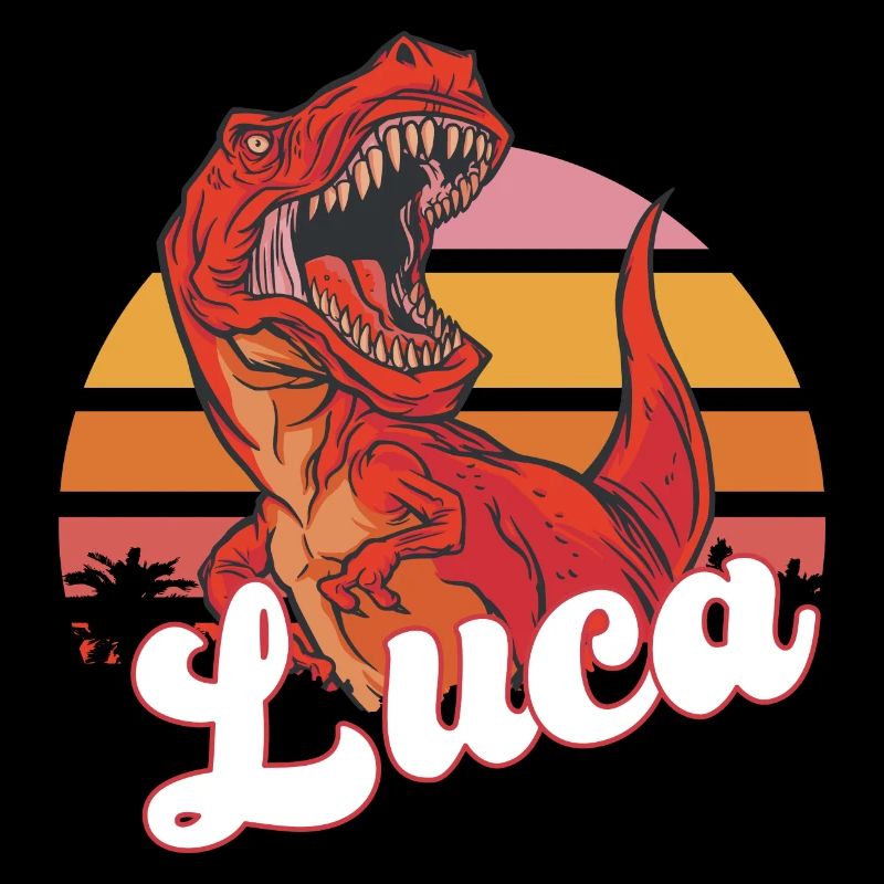 LUCA - Beau nom de garçon avec T-REX Dino