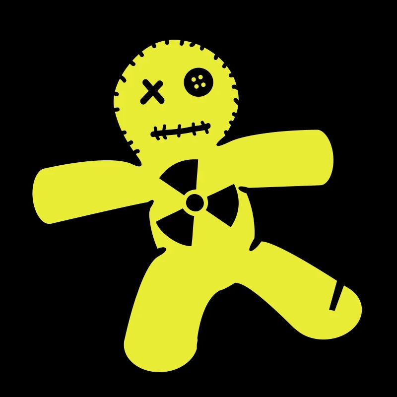 Voodoo doll against nuclear power
