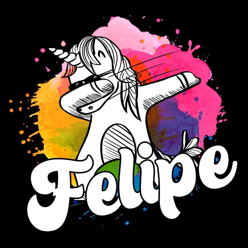 FELIPE - Beau nom de garçon avec une licorne cool