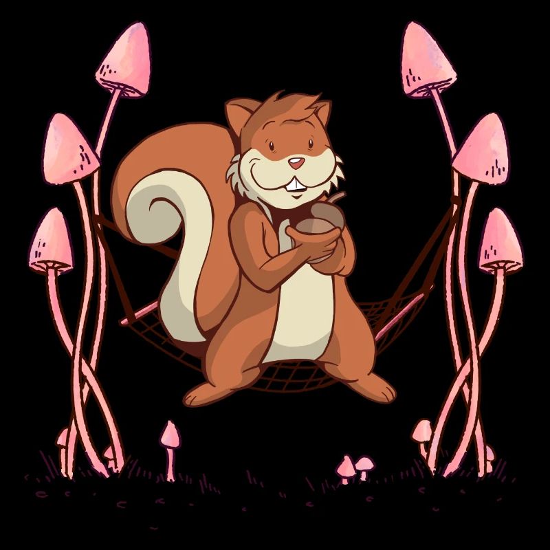 Eichhörnchen Waldtiere Hängematte.