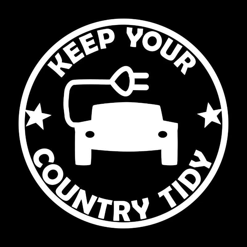 The E Car Environmental Sticker