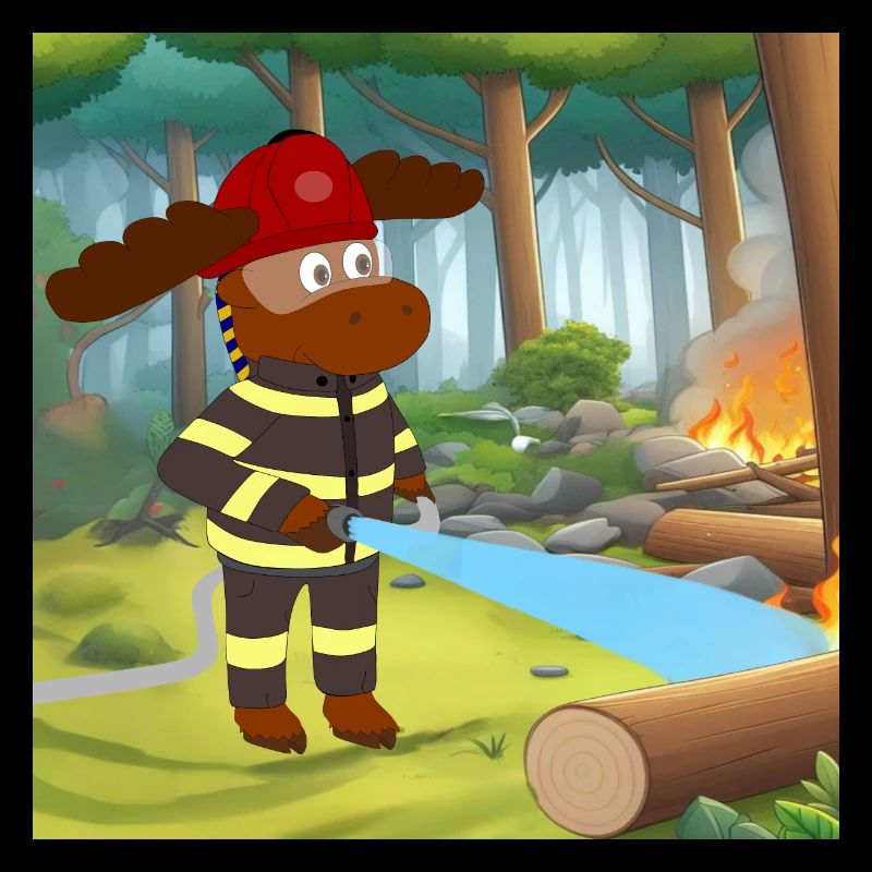 Eric as a firefighter