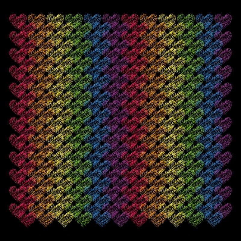 Pride Herzen Regenbogenfahne Regenbogen