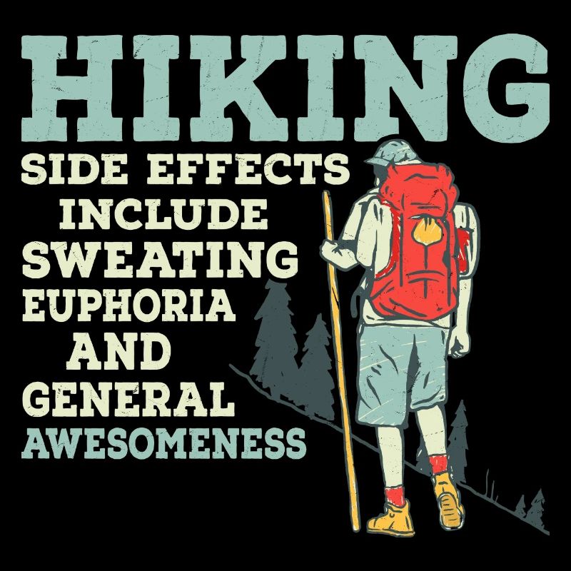 Hiking Side Effects Include Sweating Mountain Hike