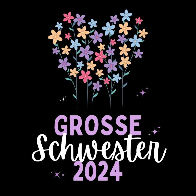 Ich werde Große Schwester 2024 Loading Blumen