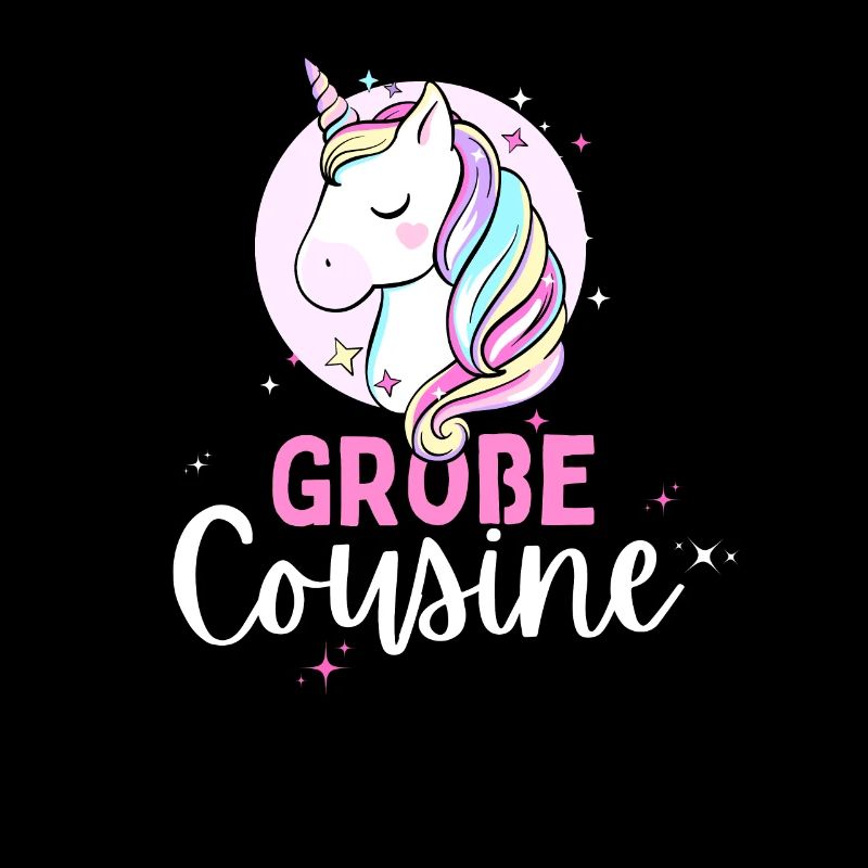 Ich werde große Cousine 2024 Einhorn Loading Süß