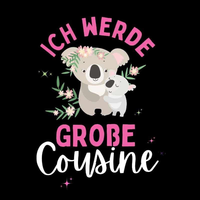 Ich werde große Cousine 2024 Koala Loading Süß