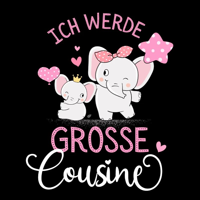 Ich werde Große Cousine 2025 Mädchen Regenbogen