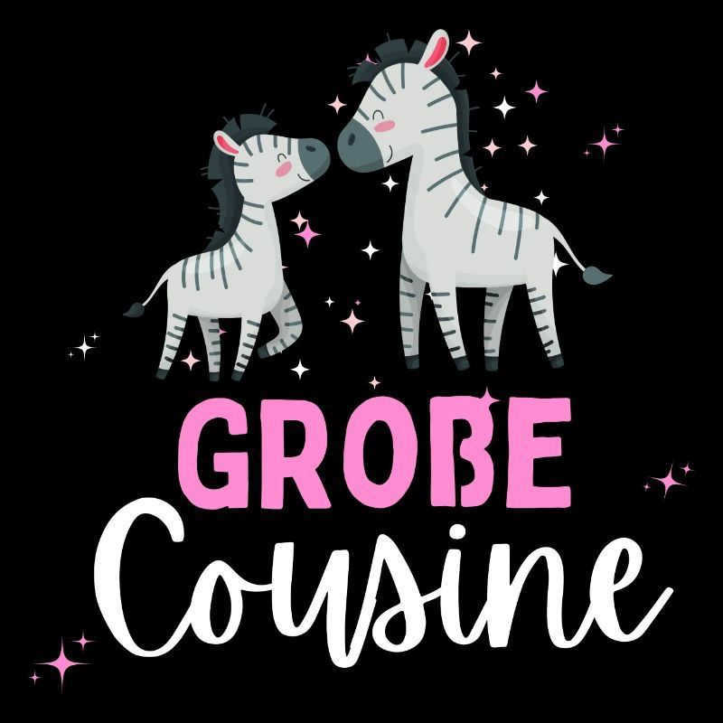Ich werde große Cousine 2024 Zebra Loading Süß