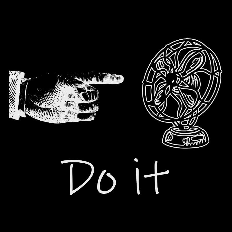 Finger und Ventilator