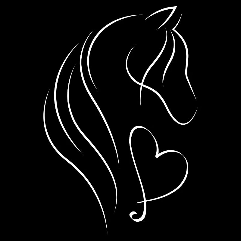 Pferd mit Herz