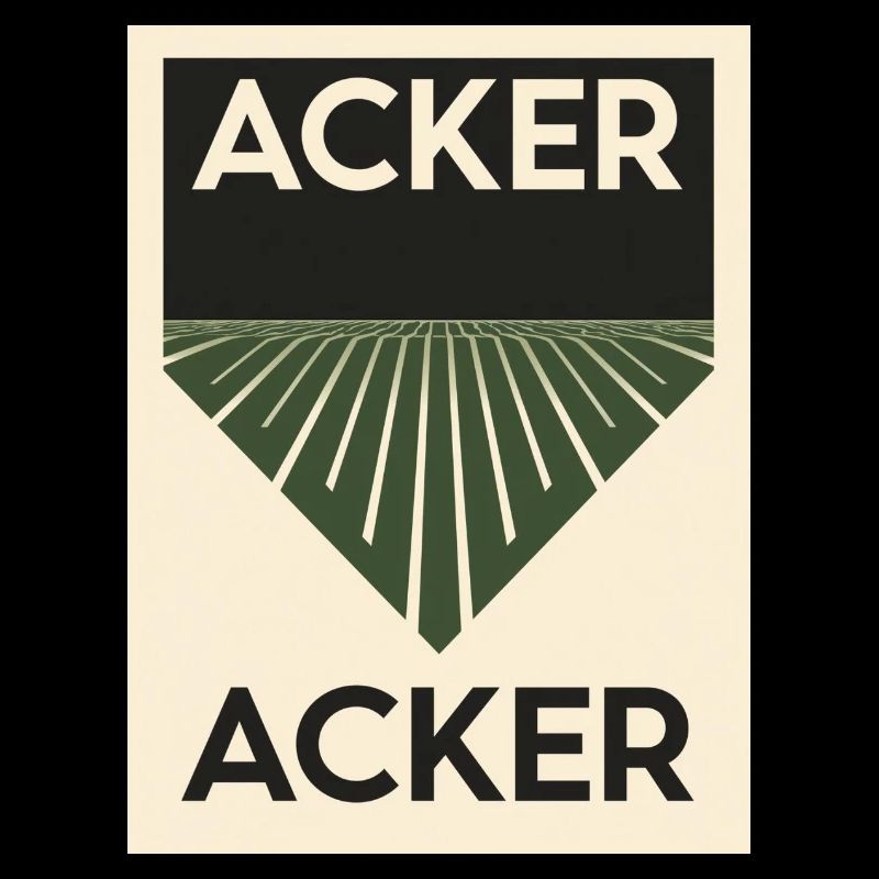Acker minimalitisch 1930 Poster