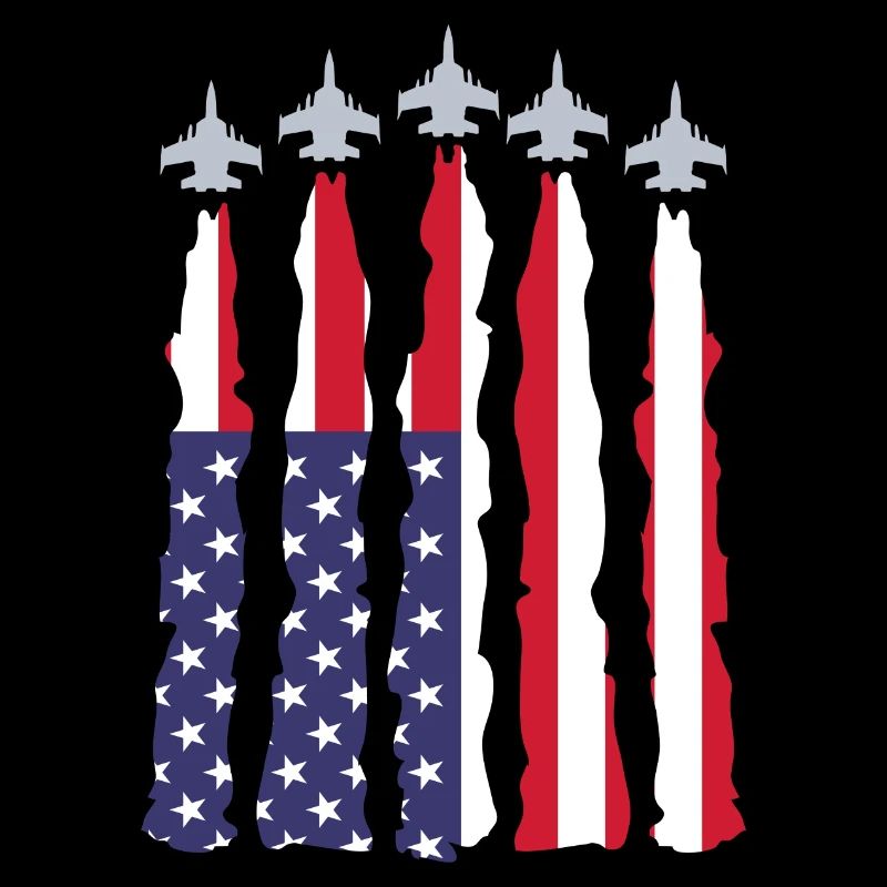 Avions drapeau américain