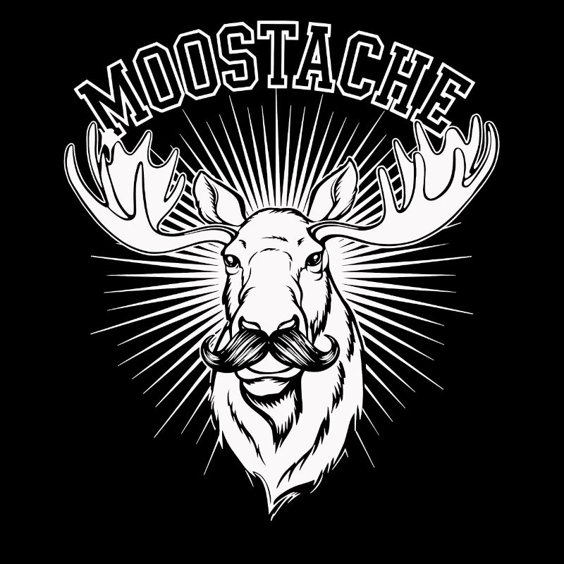 Moustache Bart Bärtig Elch