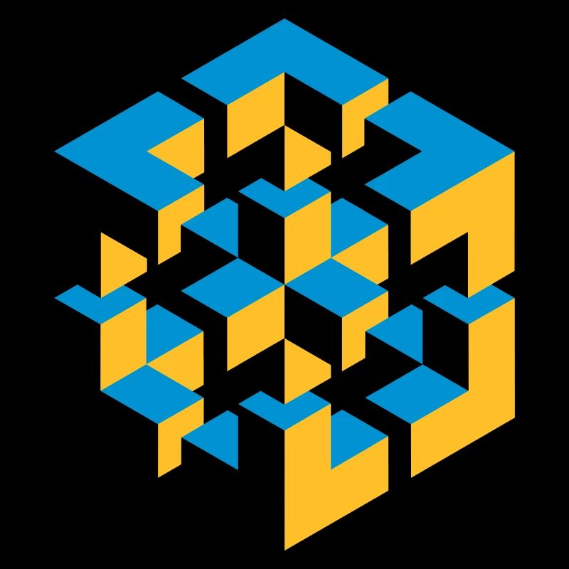 Figure impossible imagination géométrie cube Escher
